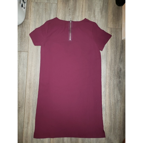 J.Crew Factory Leather Pocket Shift Dress - Picture 3 of 6